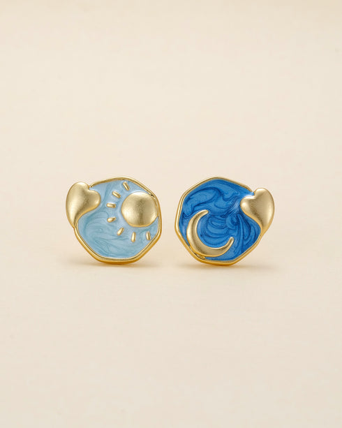 Sun Moon Earrings