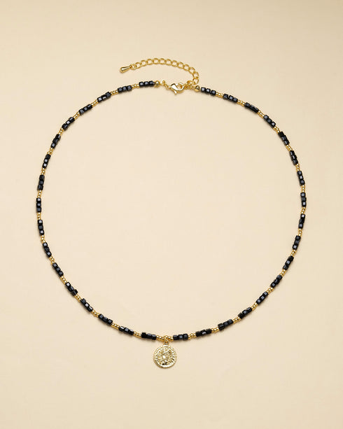 Celestial Gold Bead Necklace