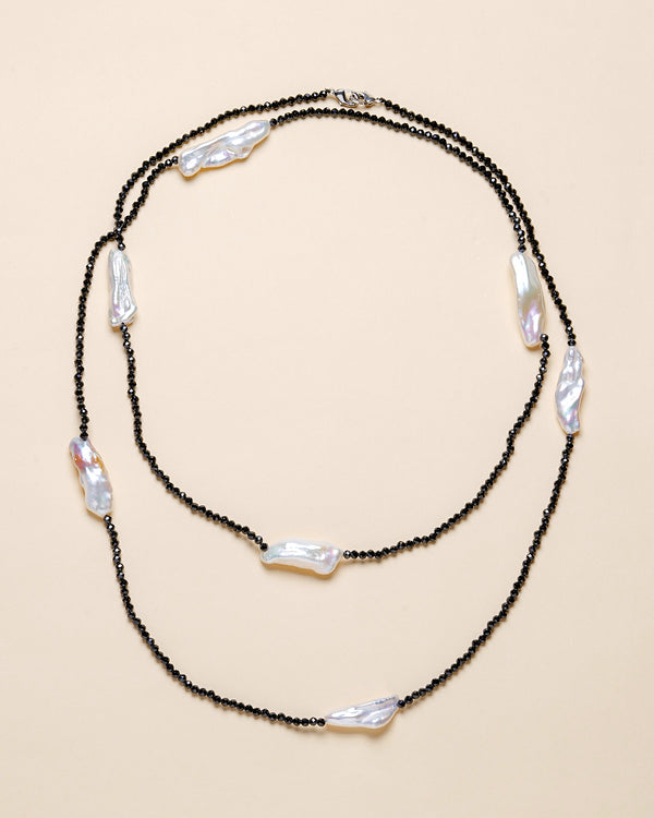 Spinel long necklace