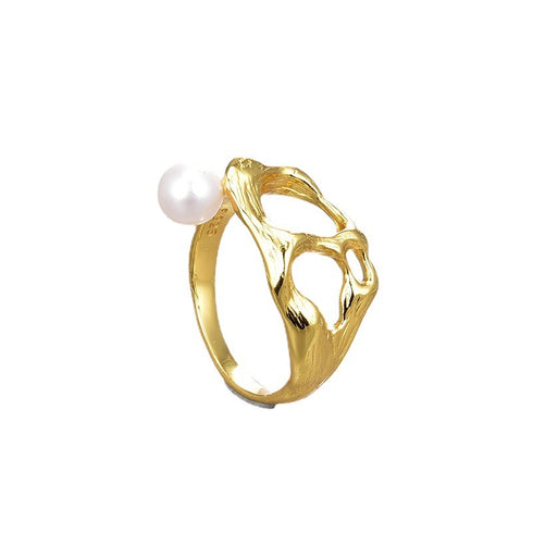 Chaotic Freshwater Pearl Ring - Zafari Studio Jewelry