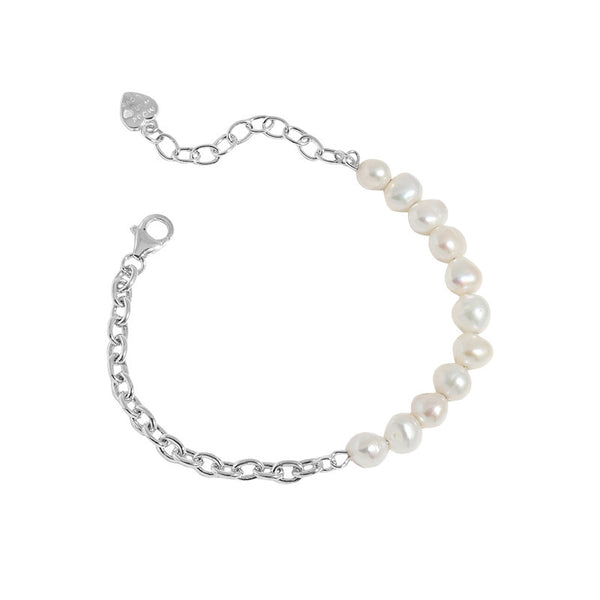 Pearl Beaded Chain Bracelet - Zafari Studio Jewelry