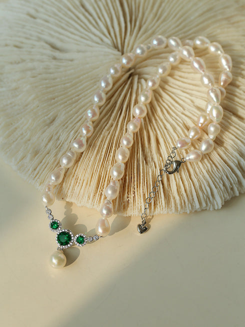 Freshwater Drop Baroque Pearl Necklace - Zafari Studio Jewelry