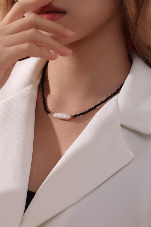 Black Obsidian Necklace l Bracelet - Zafari Studio - Zafari Jewlery