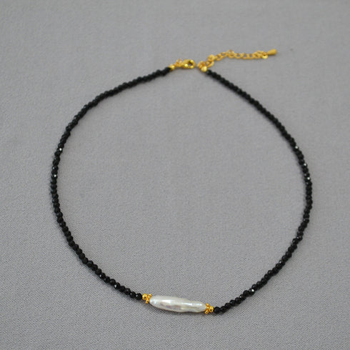 Black Obsidian Necklace l Bracelet - Zafari Studio - Zafari Jewlery