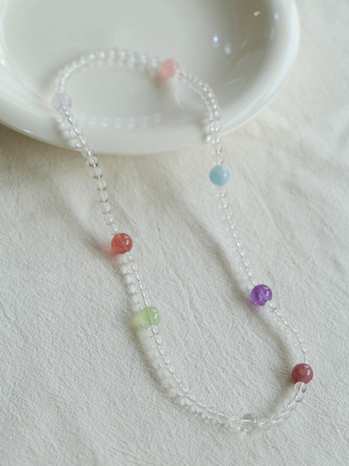 Multicolor Crystals Beaded Bracelet - Zafari Studio Jewelry