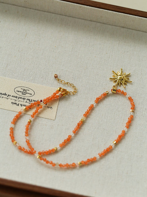 Multicolor Natural Stones Beaded Necklace - Zafari Studio Jewelry