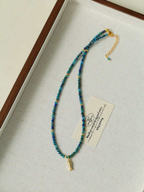 Multicolor Natural Stones Beaded Necklace - Zafari Studio Jewelry