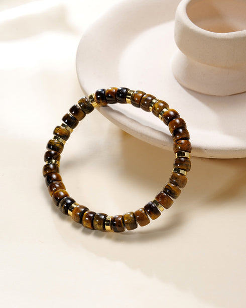 Beaded Tiger Eye Bracelet