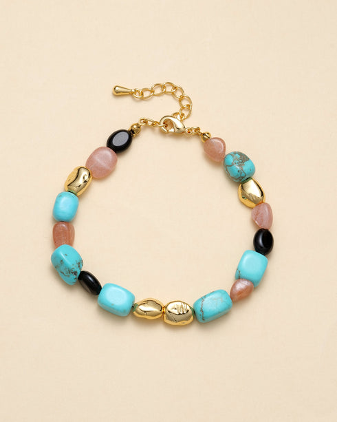 Beaded Turquoise Necklace, Earrings or Full Set