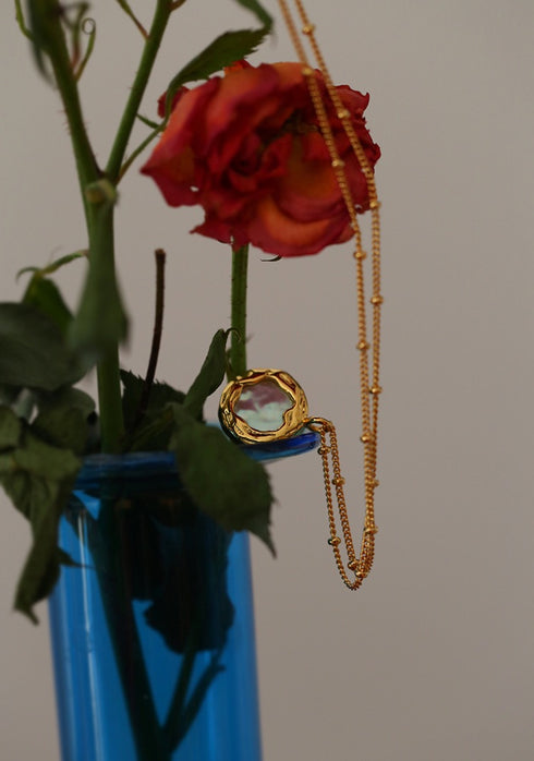 BETTINA Pearl Gold Necklace - Zafari Studio Jewelry