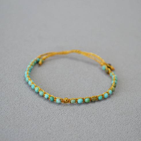 Bohemian Blue Gemstones Beaded Bracelet - Zafari Studio Jewelry