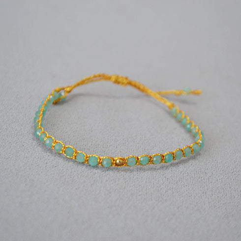 Bohemian Blue Gemstones Beaded Bracelet - Zafari Studio Jewelry