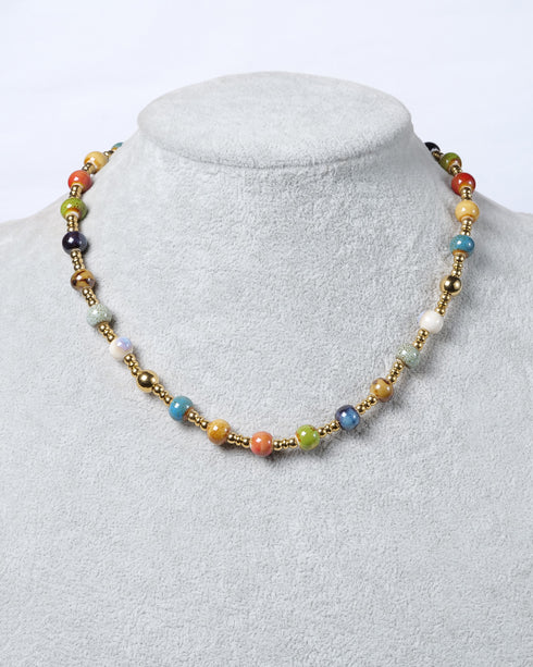 Boho Colorful Bead Necklace