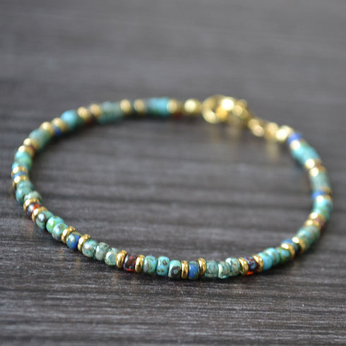 Vintage Bohemian Beads Necklace, Bracelet - Zafari Studio Jewelry