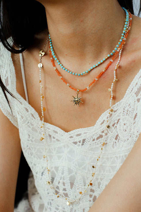 Braided Stones Necklace - Zafari Studio Jewelry