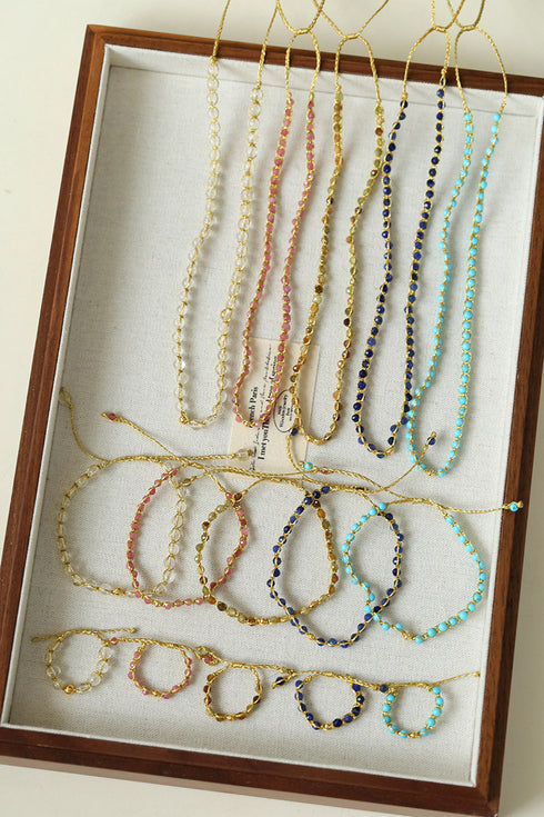 Braided Stones Necklace - Zafari Studio Jewelry