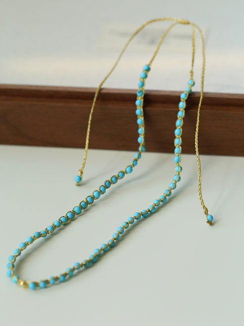 Braided Stones Necklace - Zafari Studio Jewelry