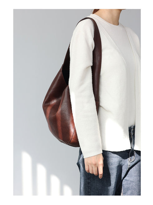 Lilian Genuine Leather HOBO Bag - Zafari Studio Jewelry