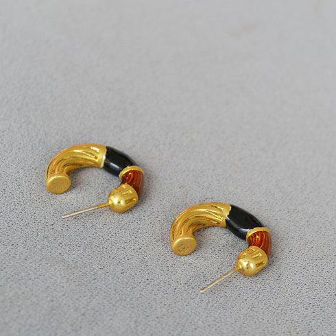 Chunky Hoop Zirconia Earrings (Copy) - Zafari Studio Jewelry