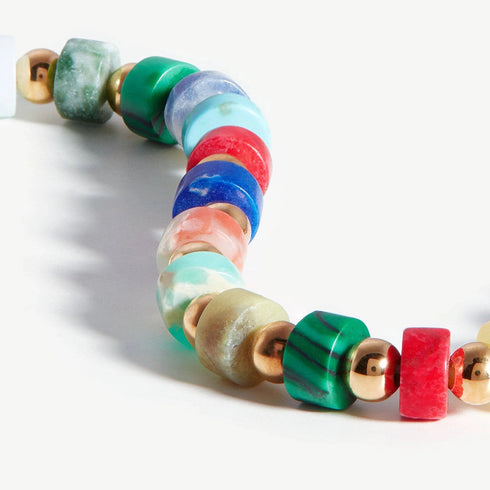 Multi-Gems Colorful Necklace, Bracelet, or Full Set - Zafari Studio Jewelry