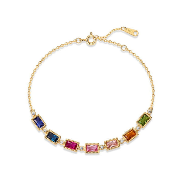 Multi-color Zirconia Stones Bracelet - Zafari Studio Jewelry