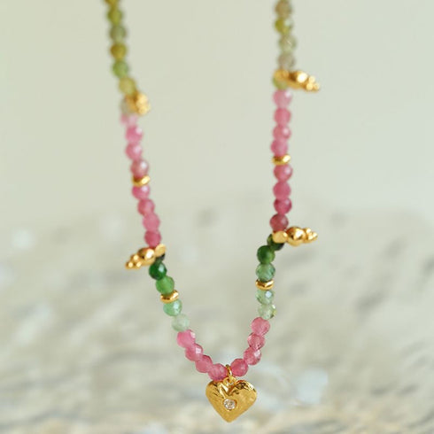Colorful Gems beaded Choker - Zafari Studio Jewelry