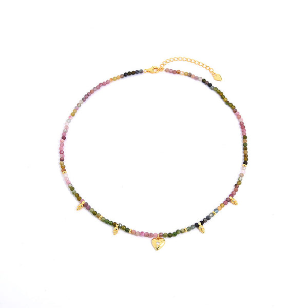 Colorful Gems beaded Choker - Zafari Studio Jewelry