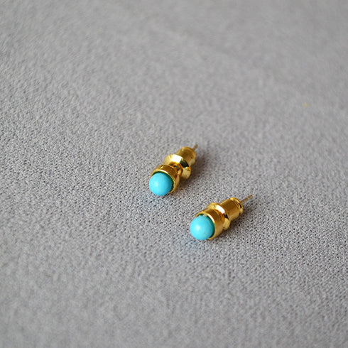 Onyx,Jadeite, Amethyst Gemstone Stud Earrings - Zafari Studio - Zafari Jewlery