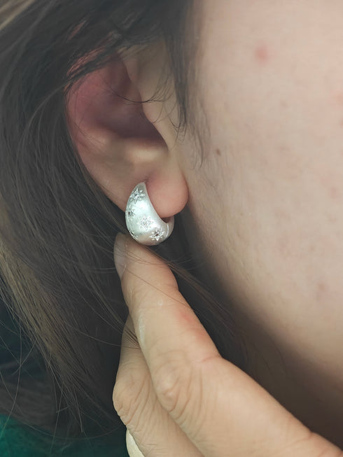 Bamboo Style Hoop Earrings (Copy) - Zafari Studio Jewelry