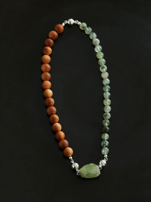 Crystal Beaded Necklace with Removable Clasp - Zafari Studio Jewelry