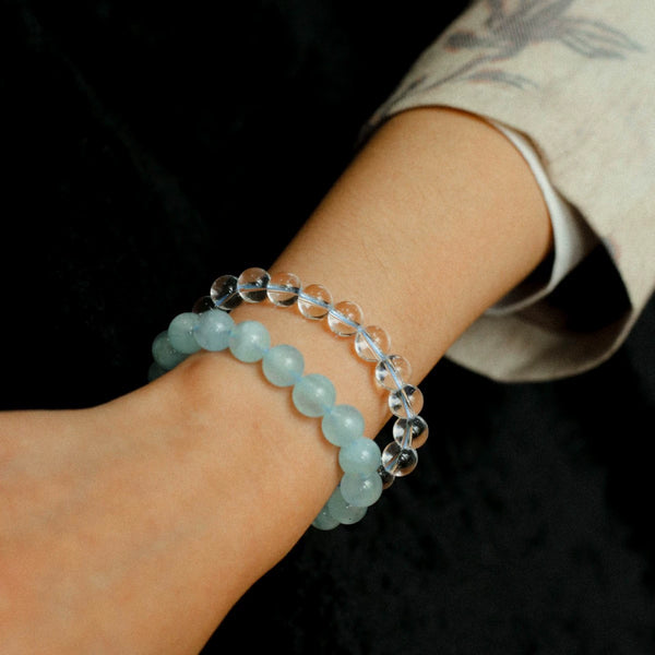 Crystal Beaded Bracelet with Manegtic Clasp - Zafari Studio Jewelry