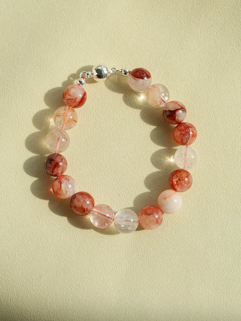 Crystal Beaded Bracelet with Manegtic Clasp - Zafari Studio Jewelry