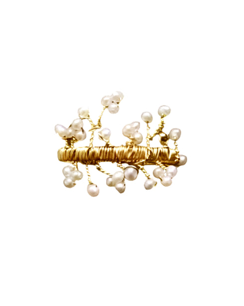 Dainty Mini Freshwater Pearls Ring - Zafari Studio Jewelry