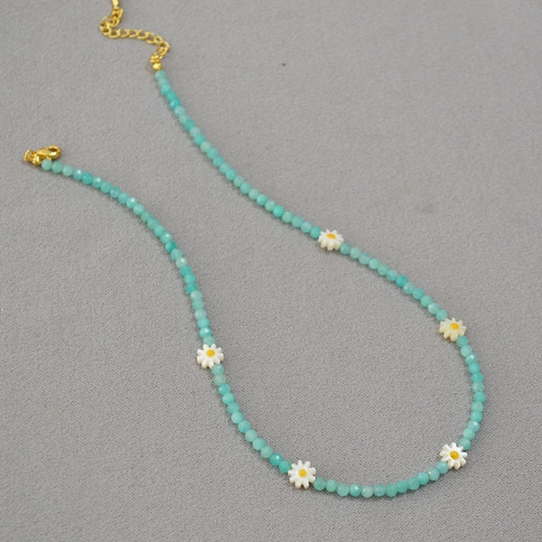 Daisy Mini Beaded Necklace - Zafari Studio Jewelry