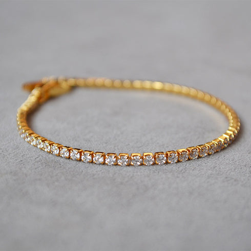 Watch Lock CZ Chain Bracelet - Zafari Studio Jewelry
