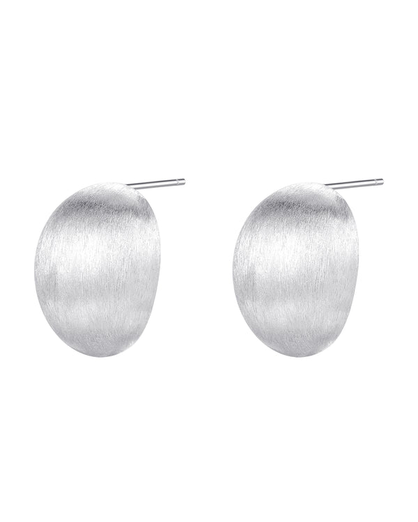 Dome Earrings Sterling Silver