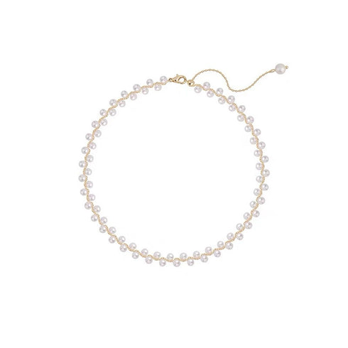 Felicity Layered Freshwater Pearls Choker Necklace, Bracelet or Full Set - Zafari Studio Jewelry