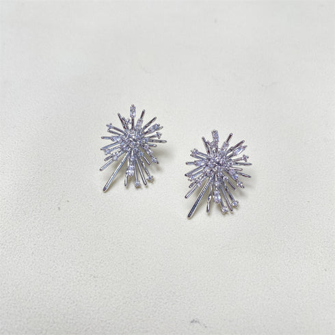 Fireworks CZ Earrings - Zafari Studio Jewelry