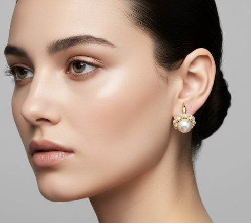 Turquoise Gold Star Earrings (Copy) - Zafari Studio Jewelry