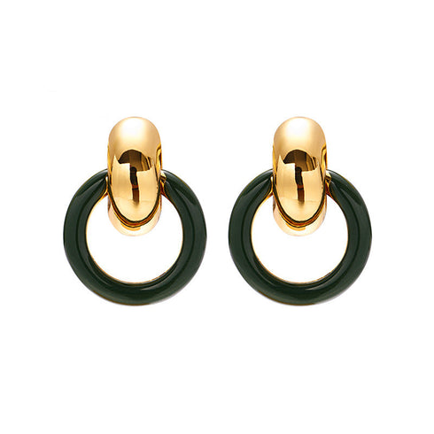 Glazed Hoop Earrings - Zafari Studio Jewelry