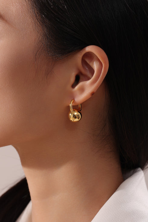Classic Gold Ball Earrings - Zafari Studio - Zafari Jewlery