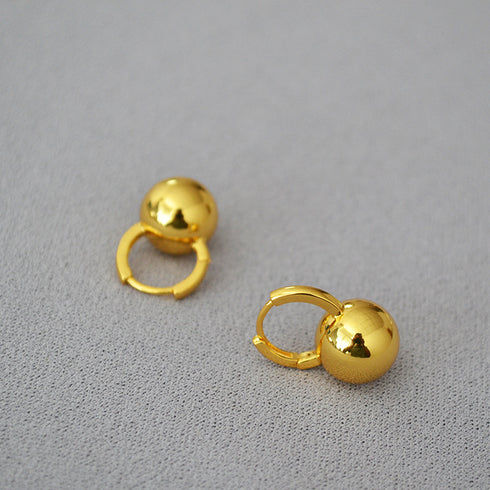 Classic Gold Ball Earrings - Zafari Studio - Zafari Jewlery