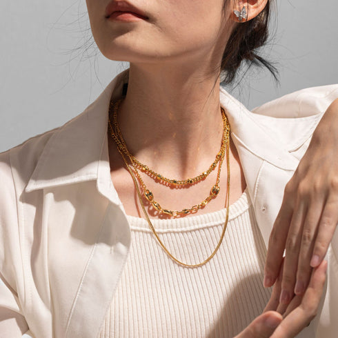 Gold Chunky Chain Necklace - Zafari Studio Jewelry