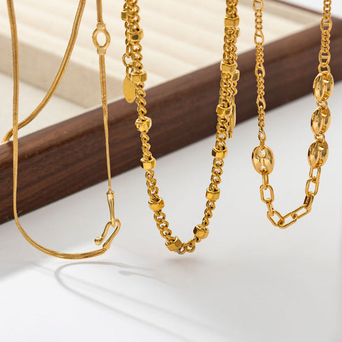 Gold Chunky Chain Necklace - Zafari Studio Jewelry