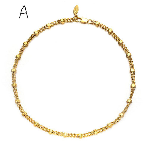 Gold Chunky Chain Necklace - Zafari Studio Jewelry