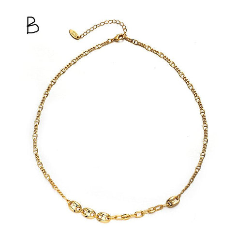 Gold Chunky Chain Necklace - Zafari Studio Jewelry