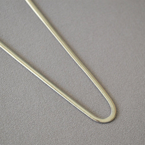 Serpentine Chain 18K Gold-Plated Necklace - Zafari Studio Jewelry