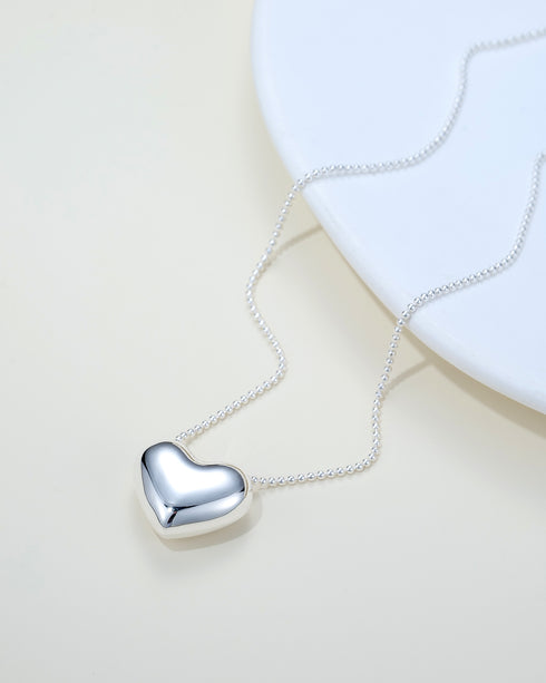 Heart Sterling Silver Necklace