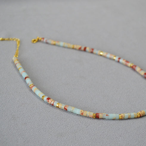 Turquoise Bead Necklace - Zafari Studio Jewelry