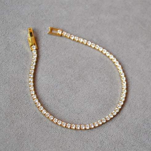 Watch Lock CZ Chain Bracelet - Zafari Studio Jewelry